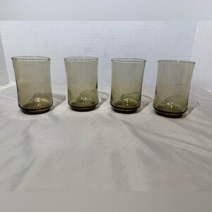 4~Vintage Libbey Bolero Gold juice tumblers